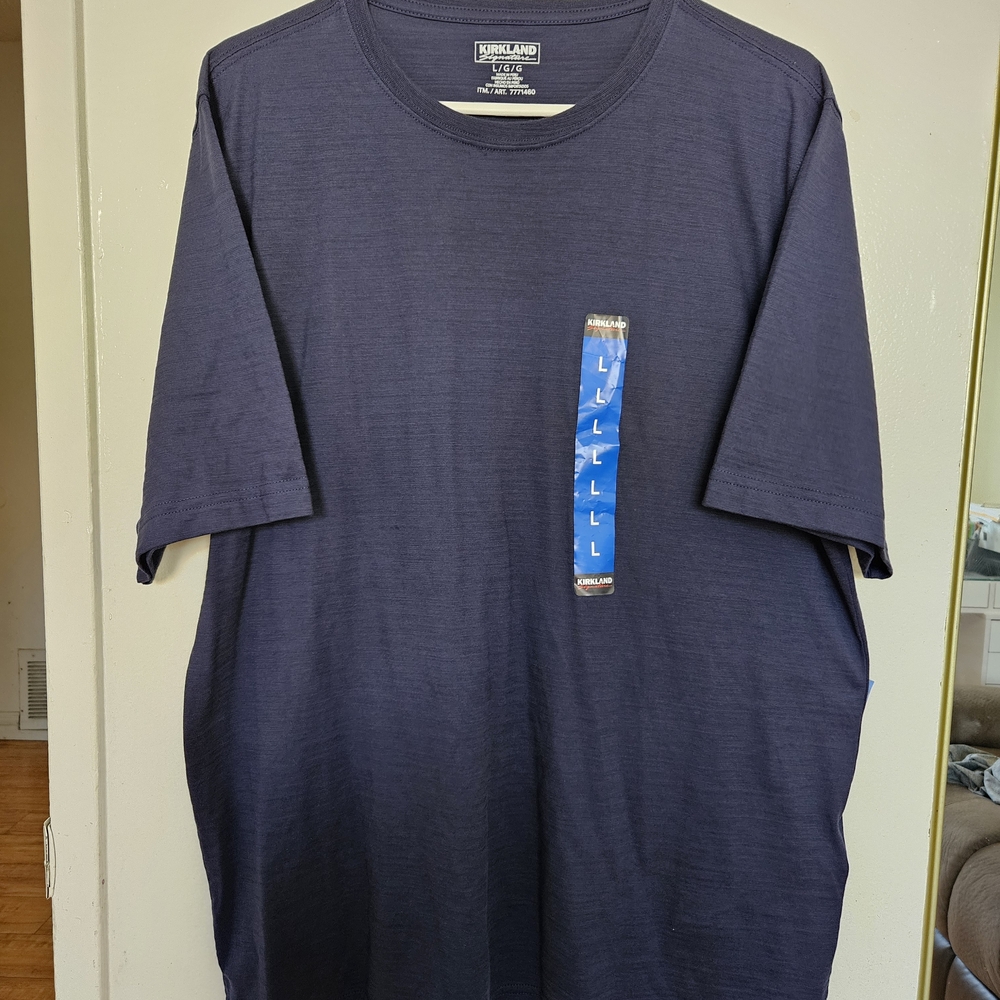 Kirkland Signature Men's Navy Blue Shirt